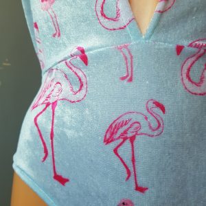 Blue Flamingo Bodysuit 02 Velveteena Leigh