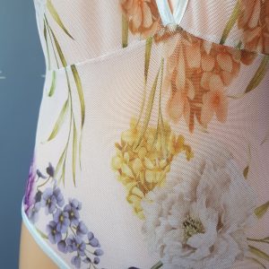 Sheer Floral Bodysuit 02 Velveteena Leigh