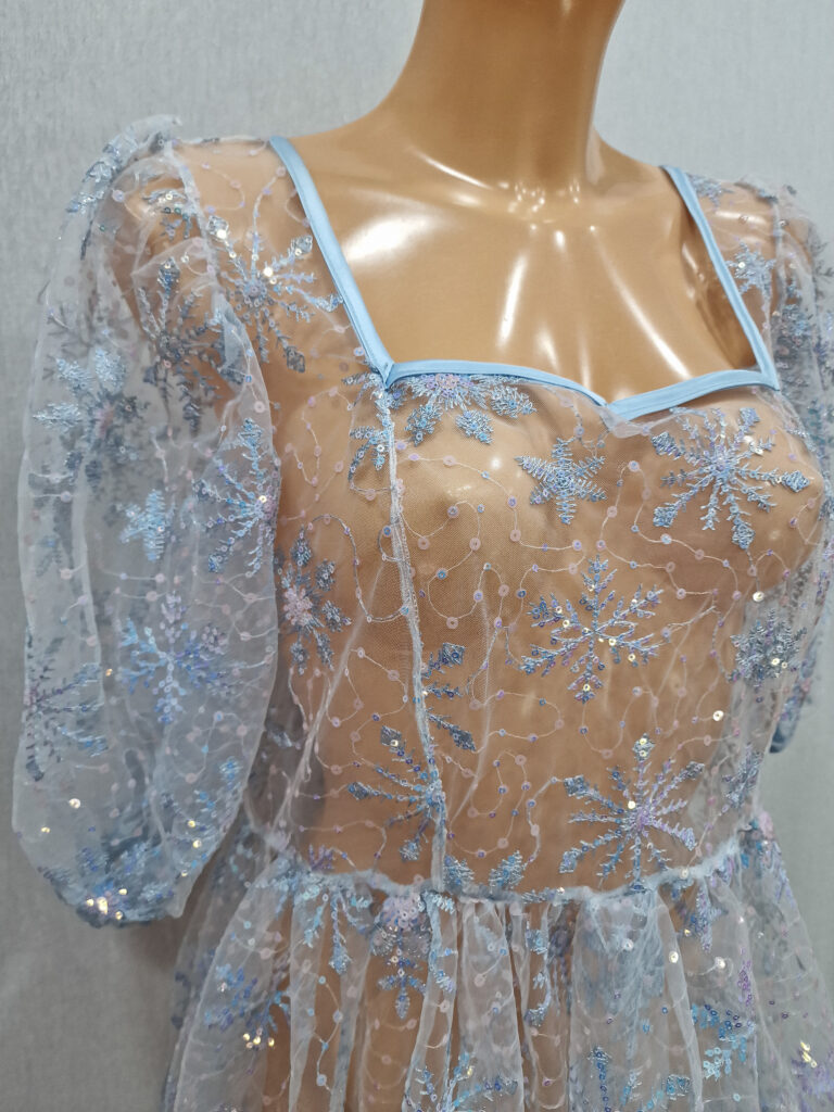 Winter Fairy Handmade Sheer Dress